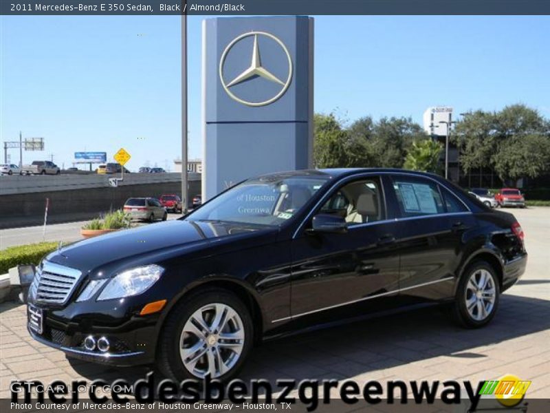Black / Almond/Black 2011 Mercedes-Benz E 350 Sedan