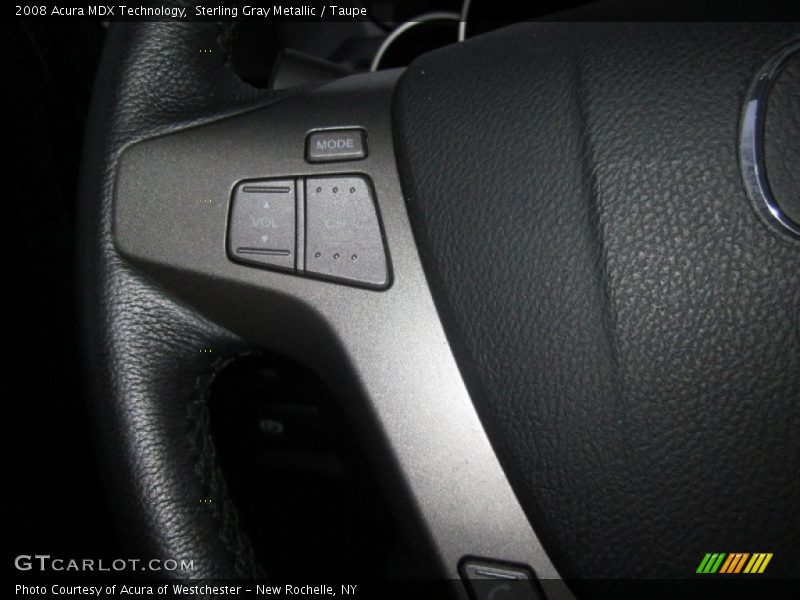 Sterling Gray Metallic / Taupe 2008 Acura MDX Technology
