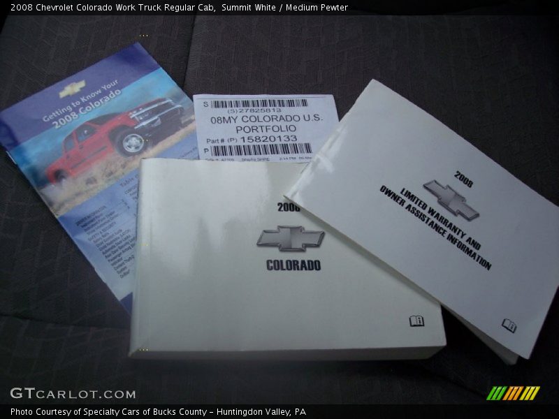 Summit White / Medium Pewter 2008 Chevrolet Colorado Work Truck Regular Cab