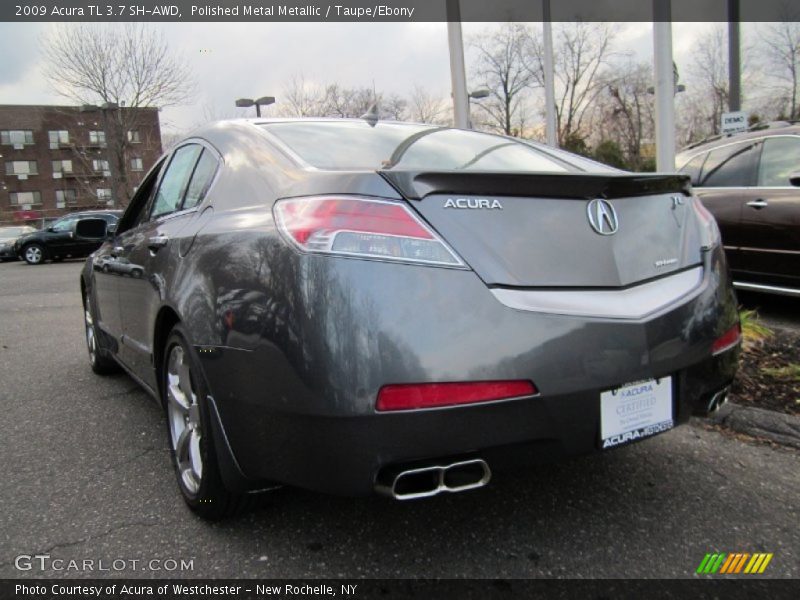 Polished Metal Metallic / Taupe/Ebony 2009 Acura TL 3.7 SH-AWD