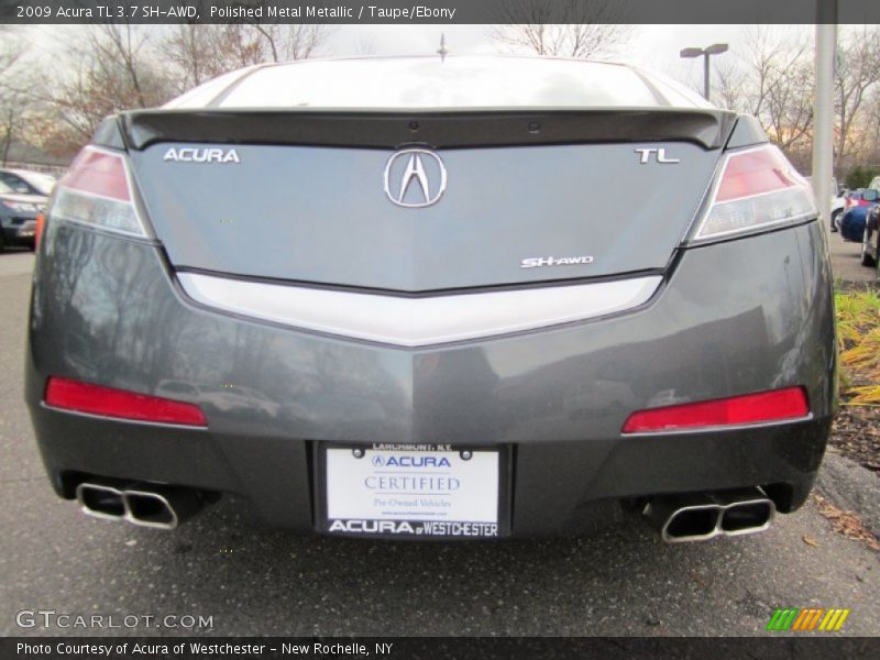 Polished Metal Metallic / Taupe/Ebony 2009 Acura TL 3.7 SH-AWD