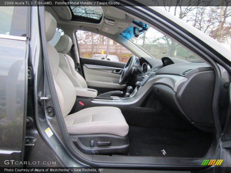 Polished Metal Metallic / Taupe/Ebony 2009 Acura TL 3.7 SH-AWD