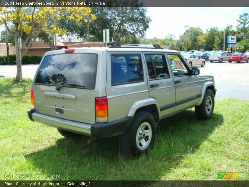 Silverstone Metallic / Agate 2001 Jeep Cherokee Sport