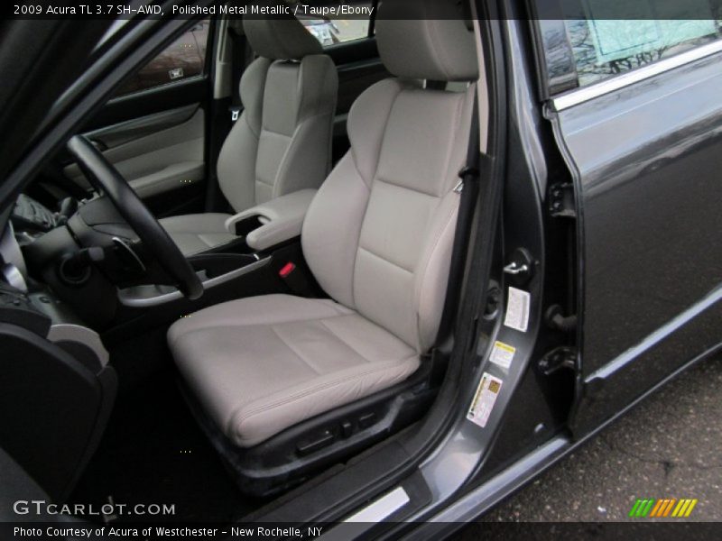 Polished Metal Metallic / Taupe/Ebony 2009 Acura TL 3.7 SH-AWD