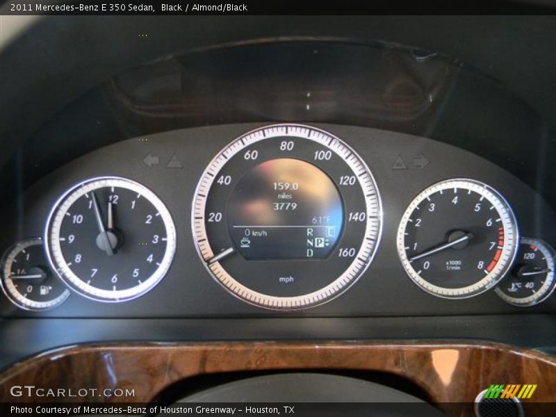 Black / Almond/Black 2011 Mercedes-Benz E 350 Sedan