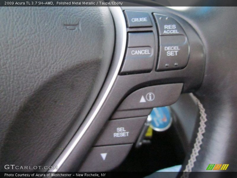 Polished Metal Metallic / Taupe/Ebony 2009 Acura TL 3.7 SH-AWD
