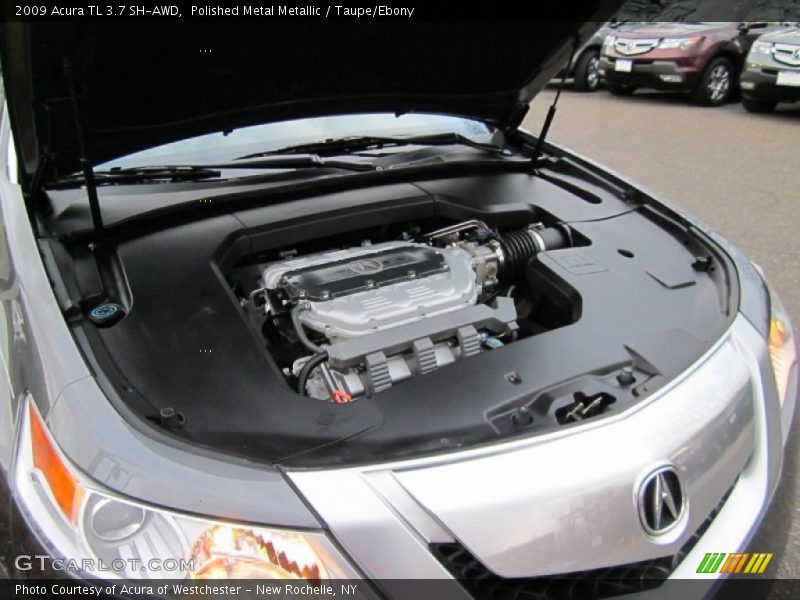 Polished Metal Metallic / Taupe/Ebony 2009 Acura TL 3.7 SH-AWD