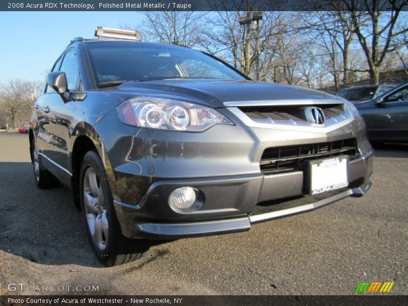 Polished Metal Metallic / Taupe 2008 Acura RDX Technology