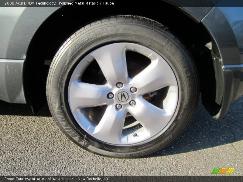 Polished Metal Metallic / Taupe 2008 Acura RDX Technology