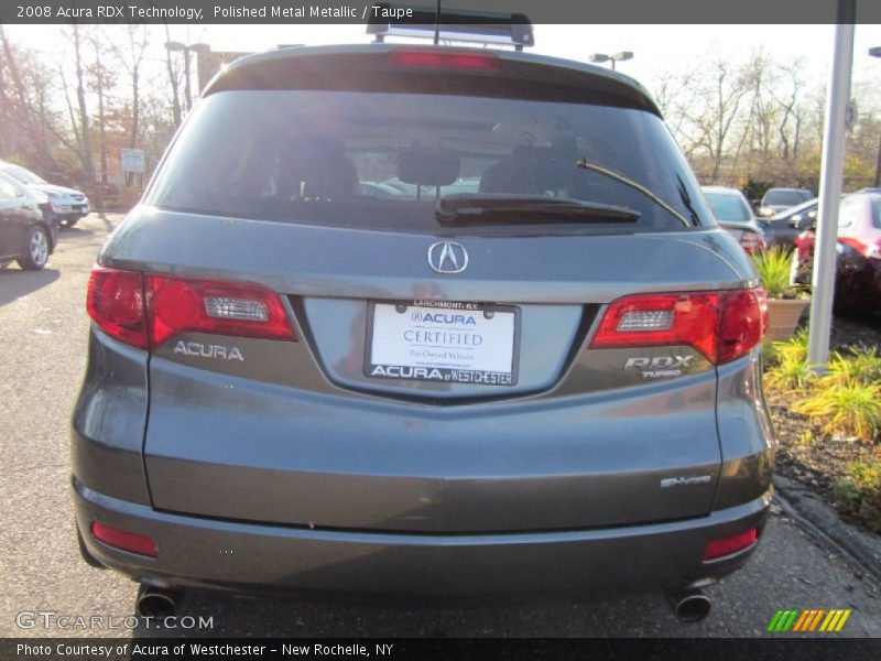 Polished Metal Metallic / Taupe 2008 Acura RDX Technology