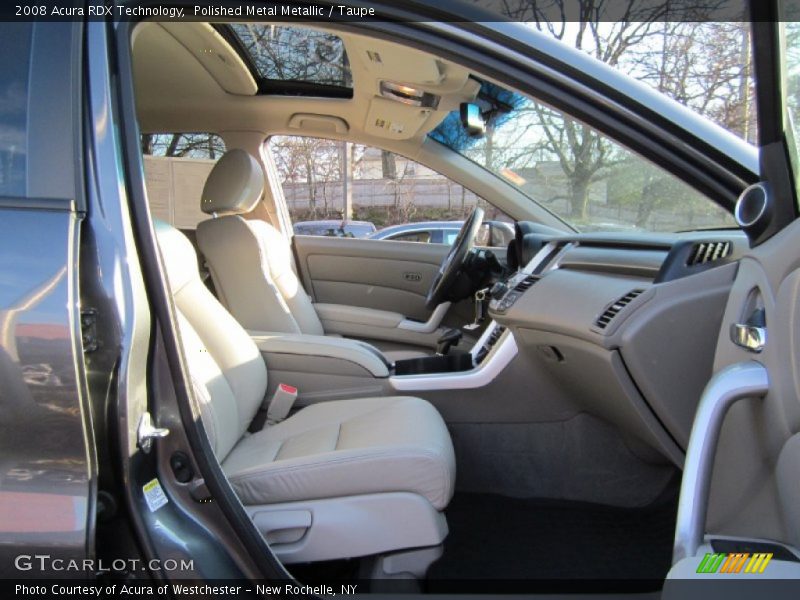 Polished Metal Metallic / Taupe 2008 Acura RDX Technology