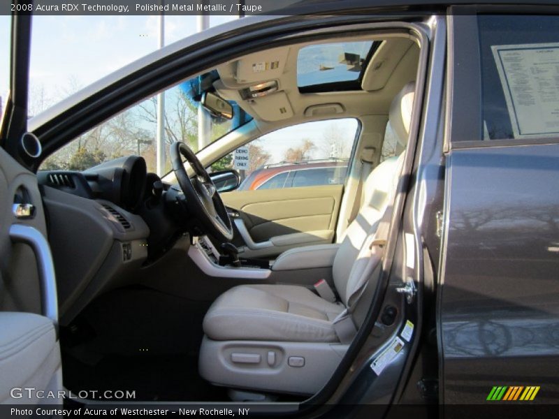 Polished Metal Metallic / Taupe 2008 Acura RDX Technology