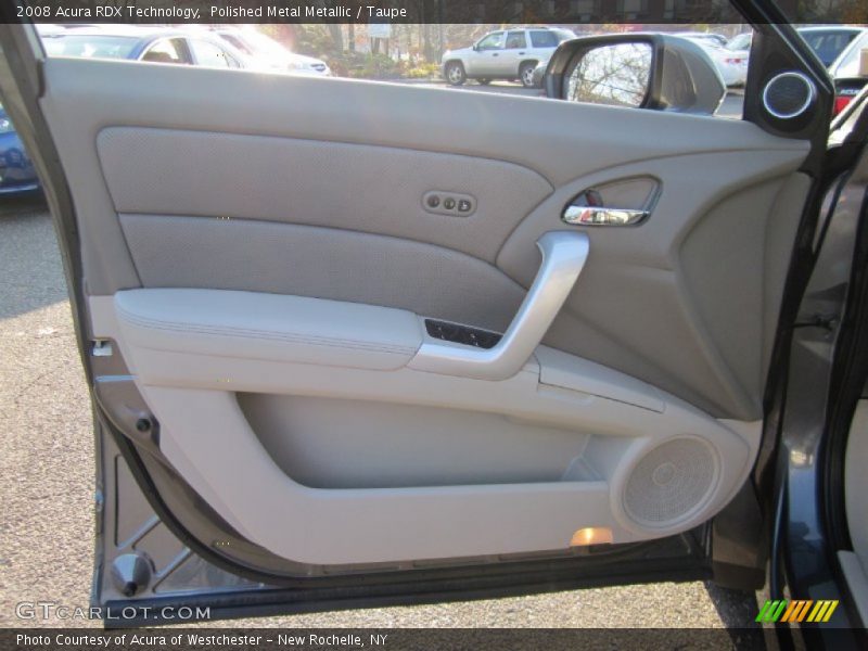 Polished Metal Metallic / Taupe 2008 Acura RDX Technology