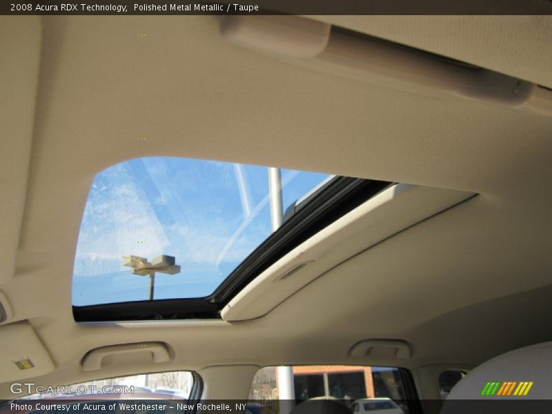 Polished Metal Metallic / Taupe 2008 Acura RDX Technology