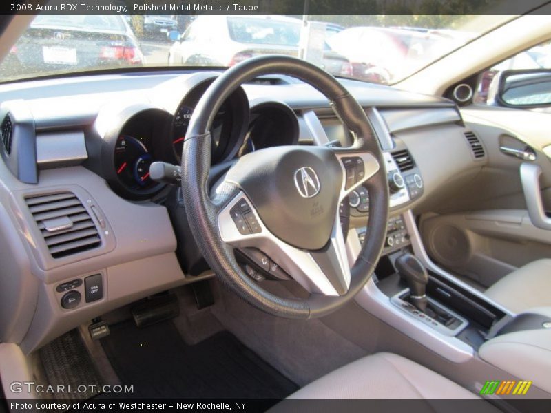 Polished Metal Metallic / Taupe 2008 Acura RDX Technology