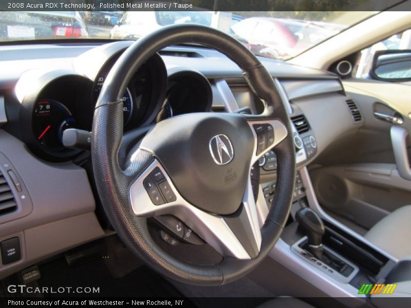 Polished Metal Metallic / Taupe 2008 Acura RDX Technology