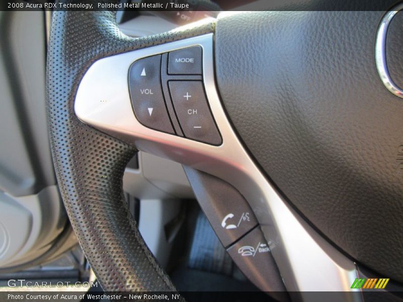 Polished Metal Metallic / Taupe 2008 Acura RDX Technology