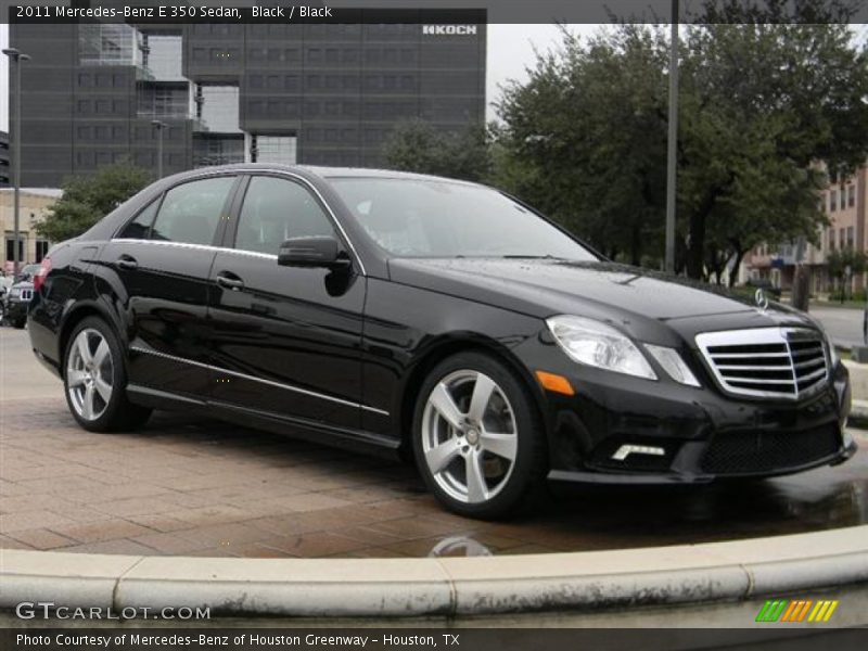 Black / Black 2011 Mercedes-Benz E 350 Sedan