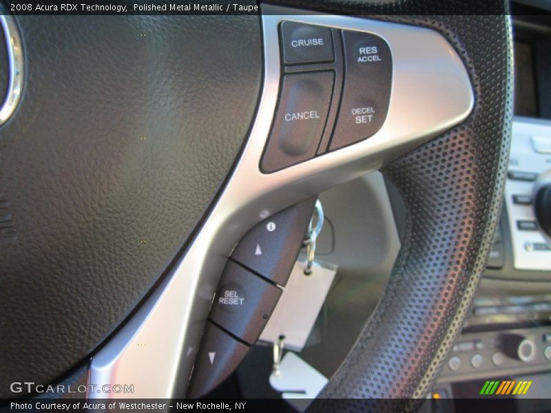 Polished Metal Metallic / Taupe 2008 Acura RDX Technology