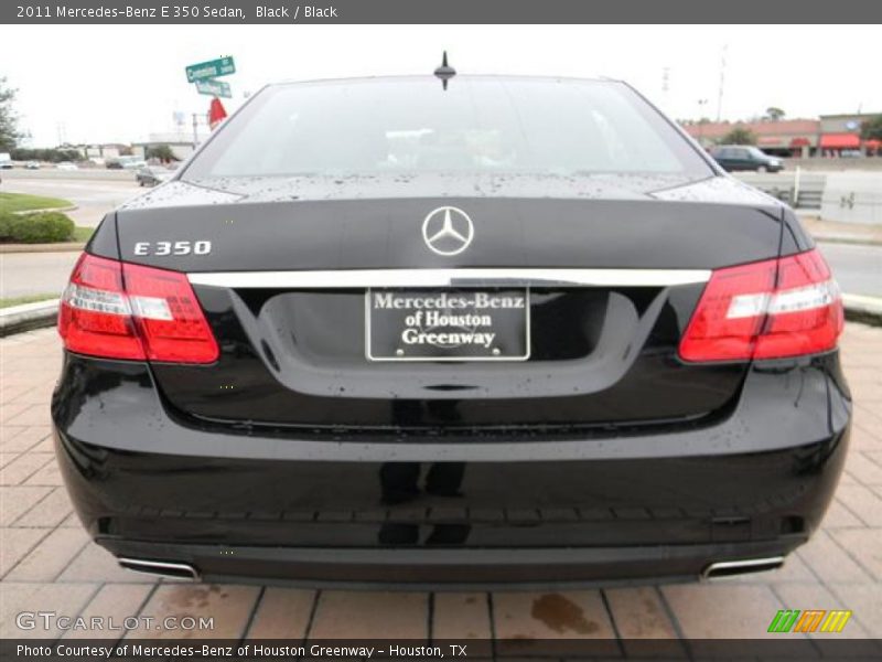 Black / Black 2011 Mercedes-Benz E 350 Sedan