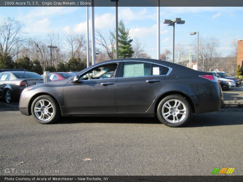 Grigio Gray Metallic / Ebony 2009 Acura TL 3.5