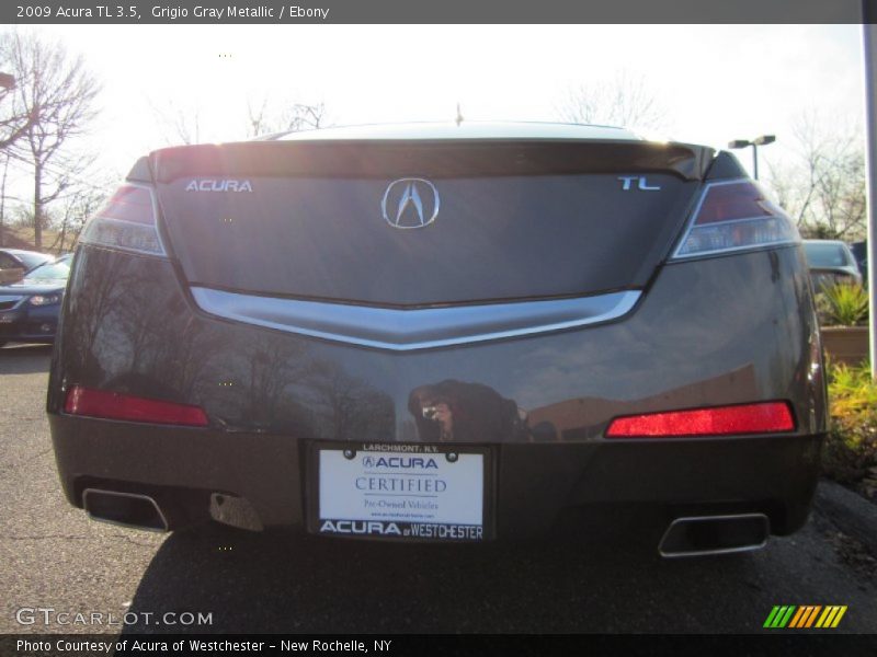 Grigio Gray Metallic / Ebony 2009 Acura TL 3.5