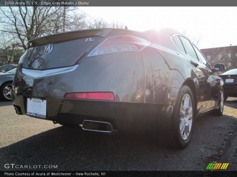 Grigio Gray Metallic / Ebony 2009 Acura TL 3.5