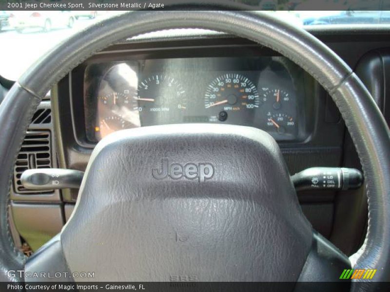 Silverstone Metallic / Agate 2001 Jeep Cherokee Sport