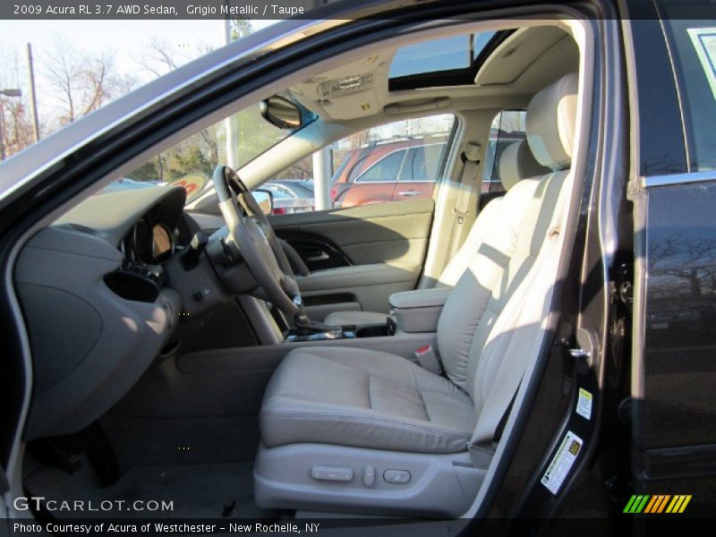 Grigio Metallic / Taupe 2009 Acura RL 3.7 AWD Sedan