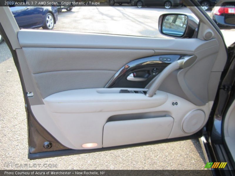 Grigio Metallic / Taupe 2009 Acura RL 3.7 AWD Sedan