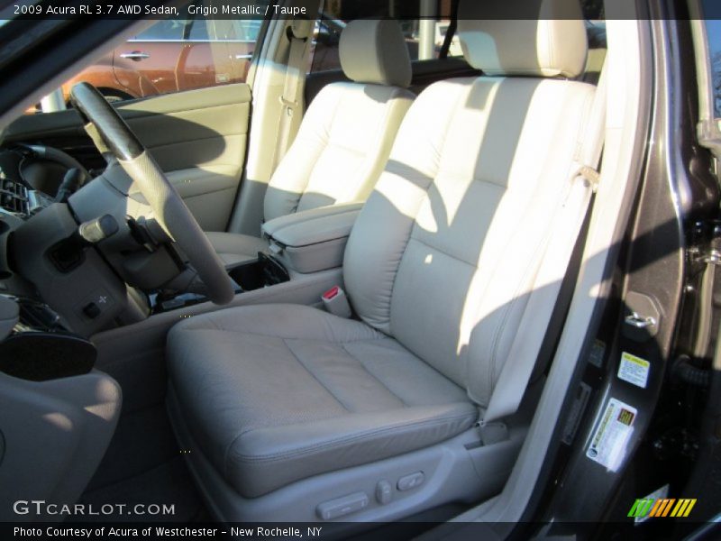 Grigio Metallic / Taupe 2009 Acura RL 3.7 AWD Sedan