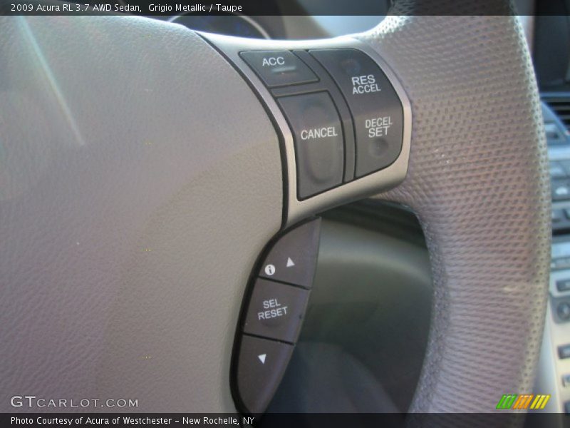 Grigio Metallic / Taupe 2009 Acura RL 3.7 AWD Sedan
