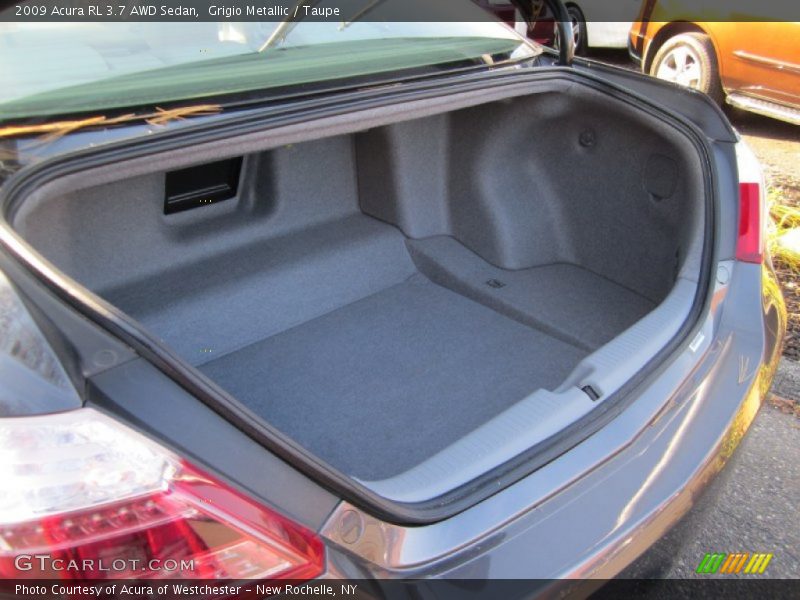 Grigio Metallic / Taupe 2009 Acura RL 3.7 AWD Sedan
