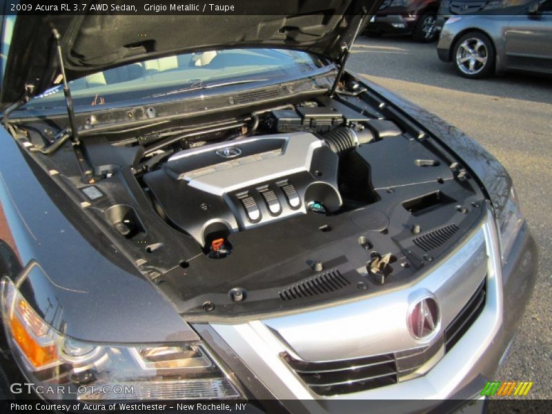 Grigio Metallic / Taupe 2009 Acura RL 3.7 AWD Sedan