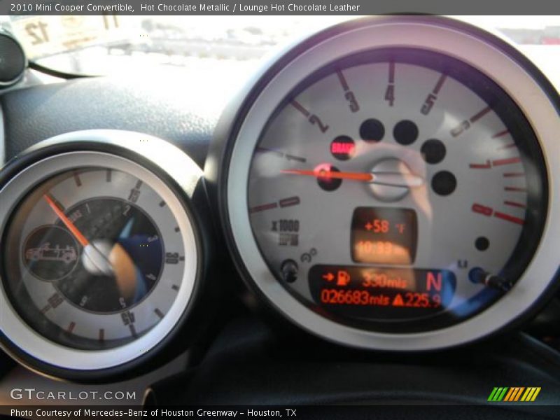 Hot Chocolate Metallic / Lounge Hot Chocolate Leather 2010 Mini Cooper Convertible