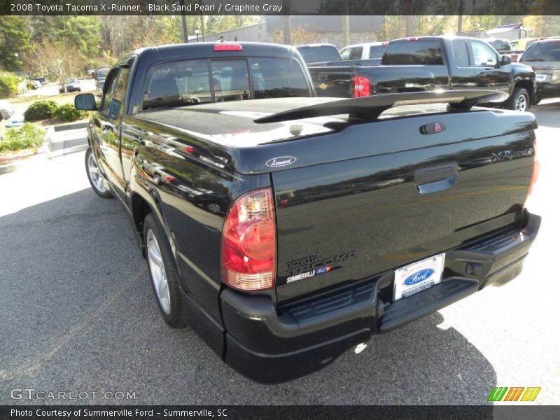 Black Sand Pearl / Graphite Gray 2008 Toyota Tacoma X-Runner
