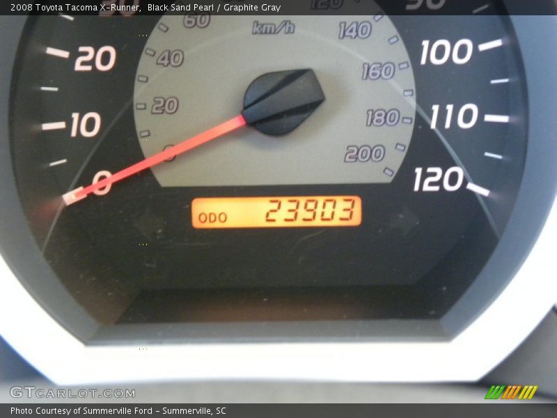 Black Sand Pearl / Graphite Gray 2008 Toyota Tacoma X-Runner