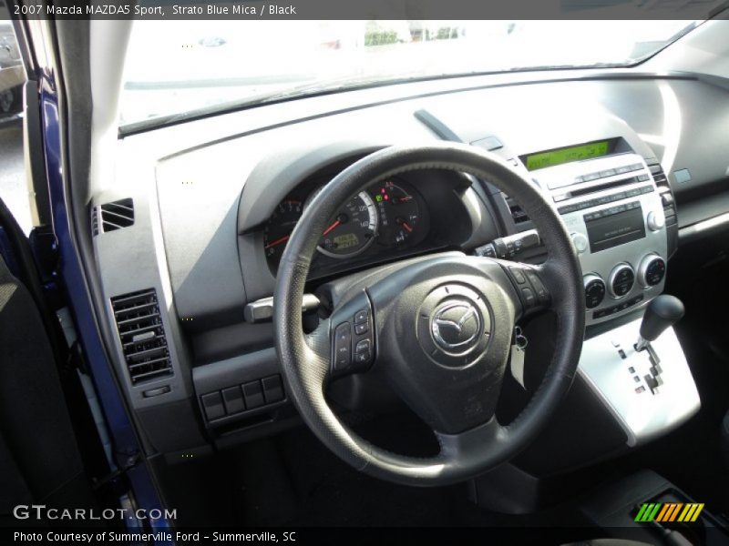 Strato Blue Mica / Black 2007 Mazda MAZDA5 Sport