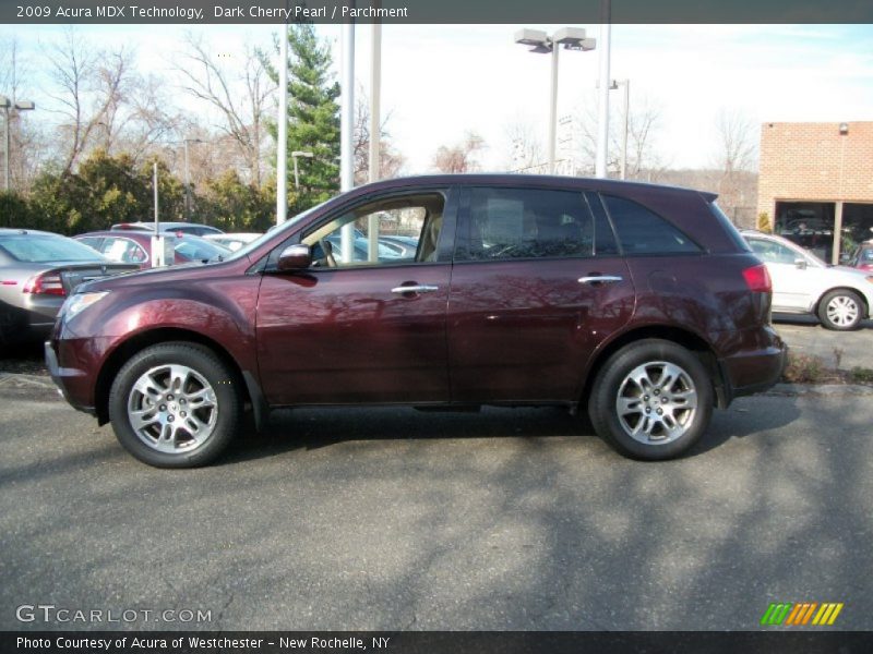 Dark Cherry Pearl / Parchment 2009 Acura MDX Technology