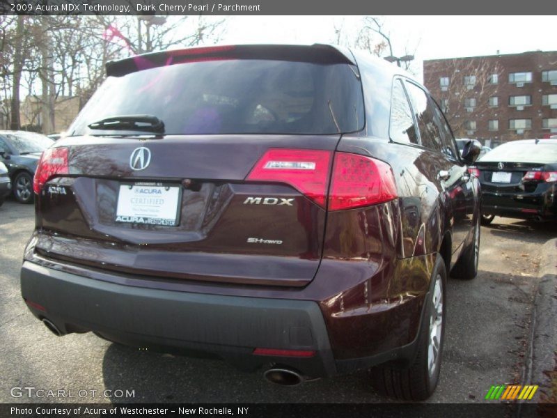 Dark Cherry Pearl / Parchment 2009 Acura MDX Technology