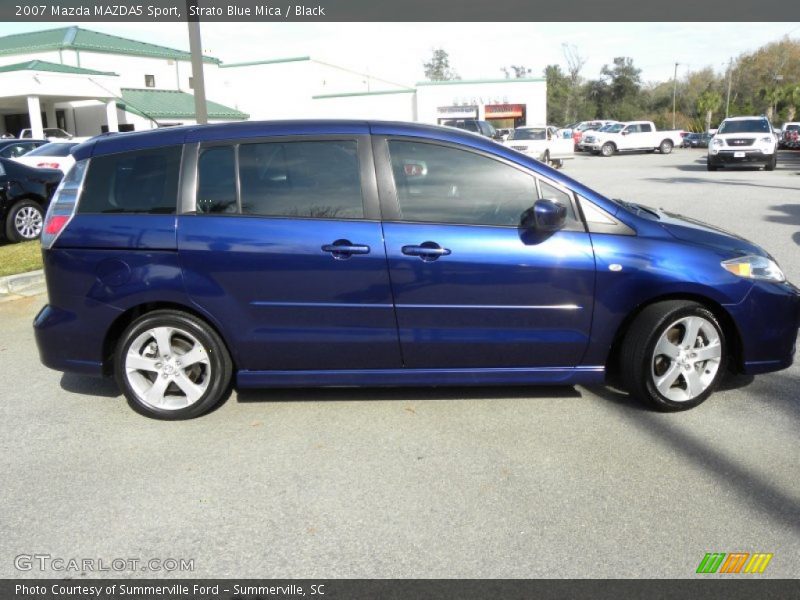 Strato Blue Mica / Black 2007 Mazda MAZDA5 Sport