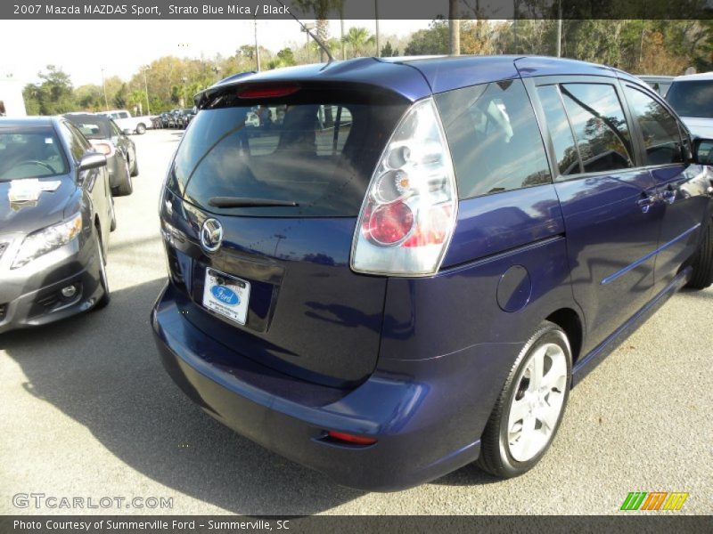 Strato Blue Mica / Black 2007 Mazda MAZDA5 Sport