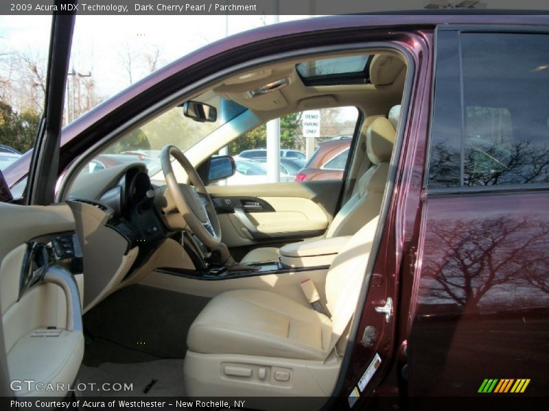 Dark Cherry Pearl / Parchment 2009 Acura MDX Technology