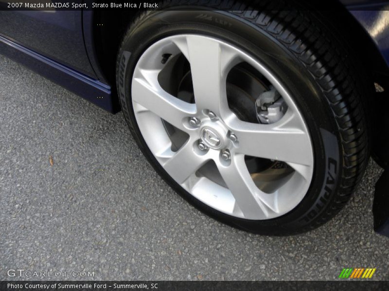 Strato Blue Mica / Black 2007 Mazda MAZDA5 Sport
