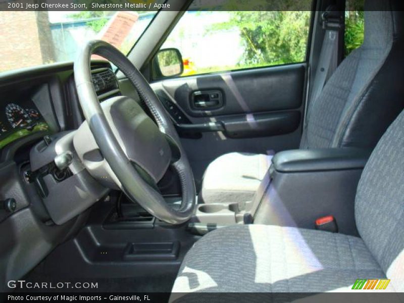 Silverstone Metallic / Agate 2001 Jeep Cherokee Sport