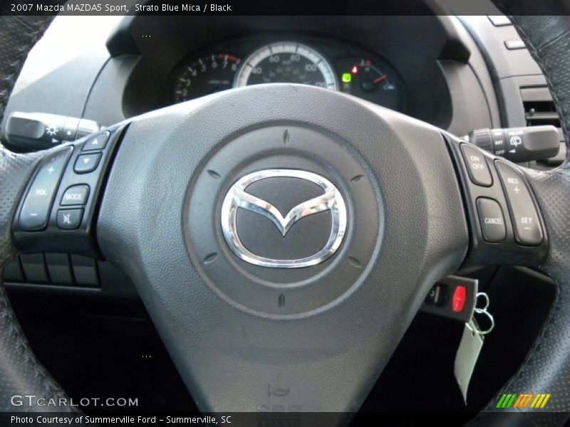 Strato Blue Mica / Black 2007 Mazda MAZDA5 Sport