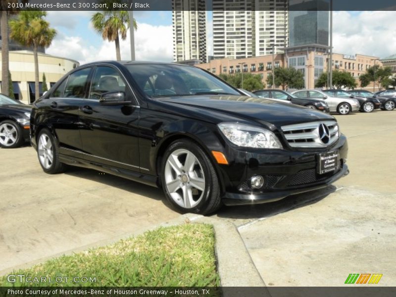 Black / Black 2010 Mercedes-Benz C 300 Sport