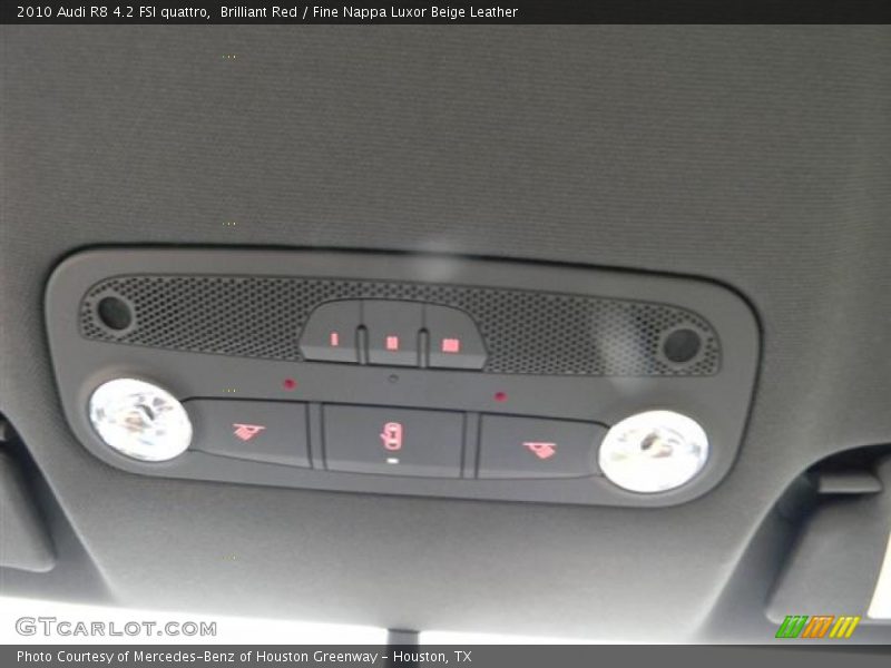 Brilliant Red / Fine Nappa Luxor Beige Leather 2010 Audi R8 4.2 FSI quattro