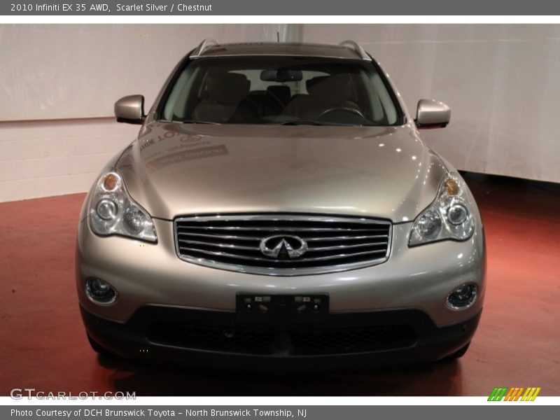 Scarlet Silver / Chestnut 2010 Infiniti EX 35 AWD