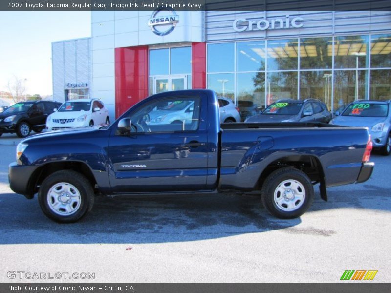 Indigo Ink Pearl / Graphite Gray 2007 Toyota Tacoma Regular Cab
